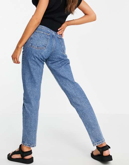 Waven mom jeans in american blue, 2 of 4
