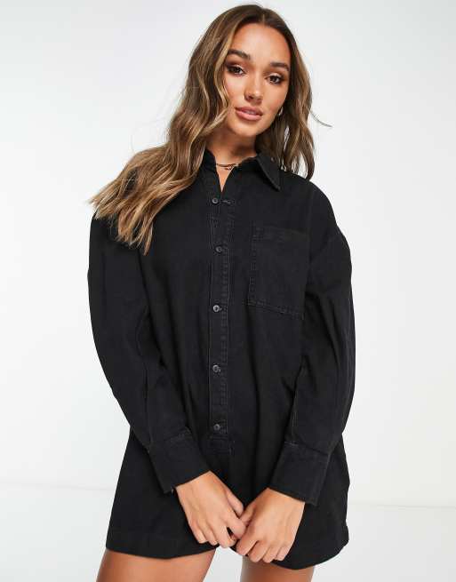 Denim store oversized playsuit