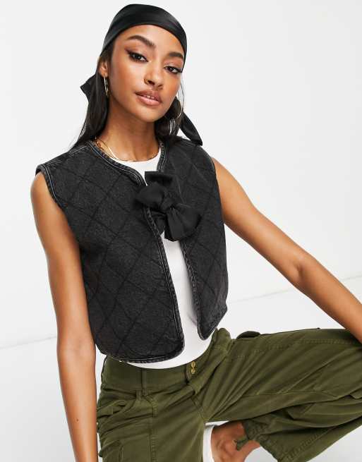 Quilted outlet waistcoat womens