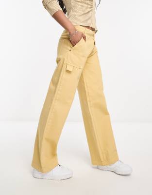 Waven rosco clean cargo jeans in sand - ASOS Price Checker