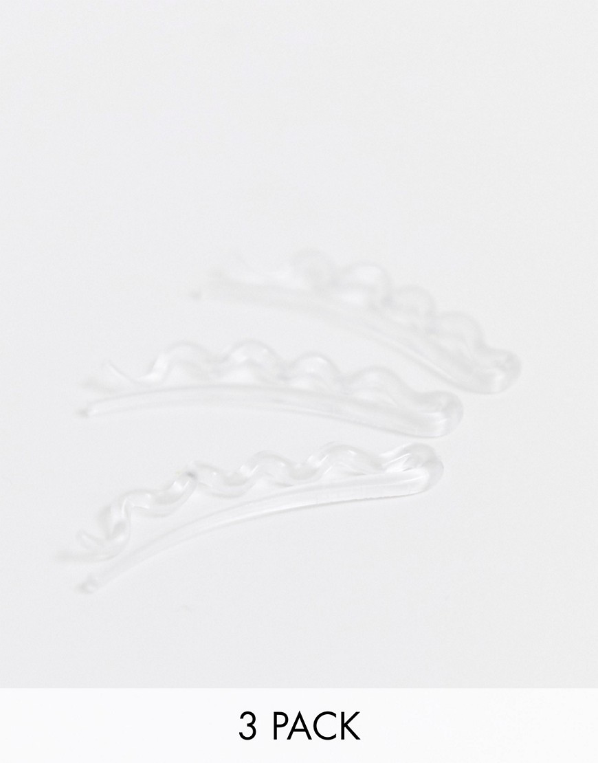 WAVER Slide-Lock hårspænder - Crystal Clear fra invisibobble-Gennemsigtig