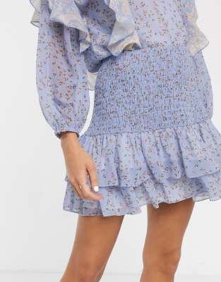 floral mini skirt asos