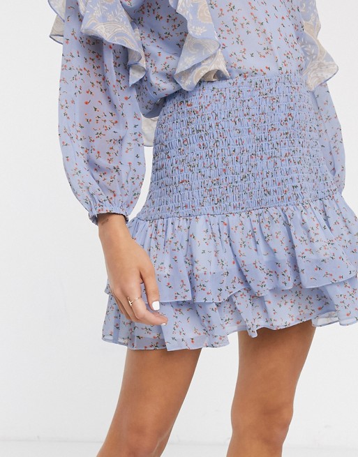 We Are Kindred amalfi ditsy floral print mini skirt