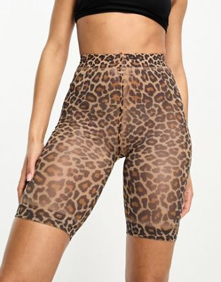We Are We Wear anti-chafing shorts in leopard print