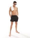 We Are We Wear Bobbie swim shorts in black