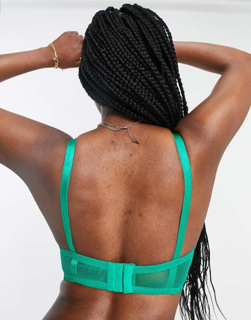 Reggiseno in pizzo con scollo profondo - coppa abbondante | boohoo