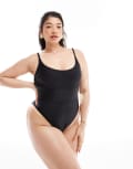 We Are We Wear Plus Debbie swimsuit in black