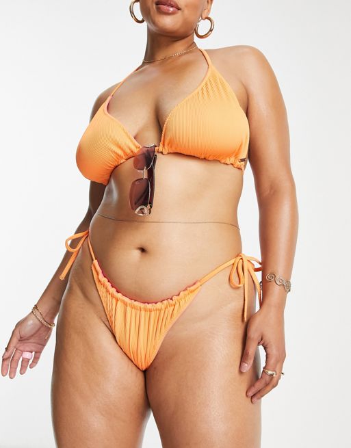Reversible Rib High leg Swimsuit all sizes plus size curve - WE ARE WE WEAR