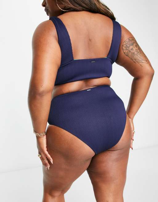 Reversible Rib High leg Swimsuit all sizes plus size curve - WE ARE WE WEAR