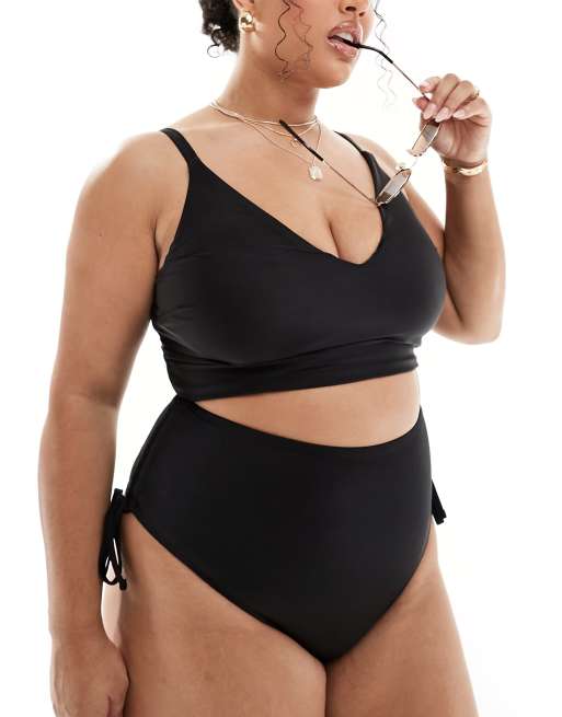 Plus size longline bikini hotsell