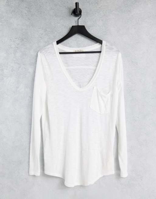 We The Free by Free People - Betty - T-shirt met lange mouwen