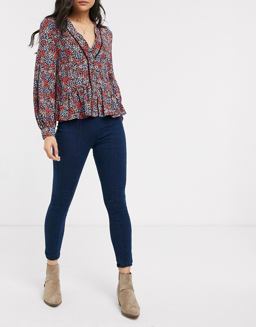 We The Free by Free People - Feel Alright - Skinny jeans-Blauw