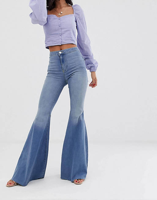 We The Free by Free People Just Float On high waist flare jean | ASOS