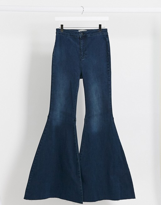 We The Free by Free People Just Float On high waist flare jeans in indigo