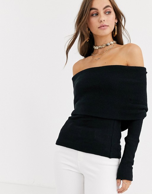 We The Free by Free People off shoulder jumper