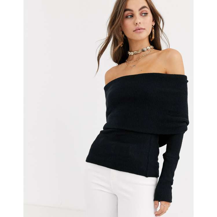 We The Free by Free People off shoulder jumper ASOS