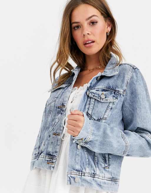 Free People Rumors Denim Jacket