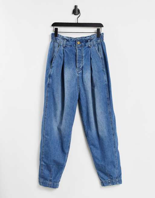 We The Free by Free People sawyer baggy boyfriend jeans in vintage wash ...