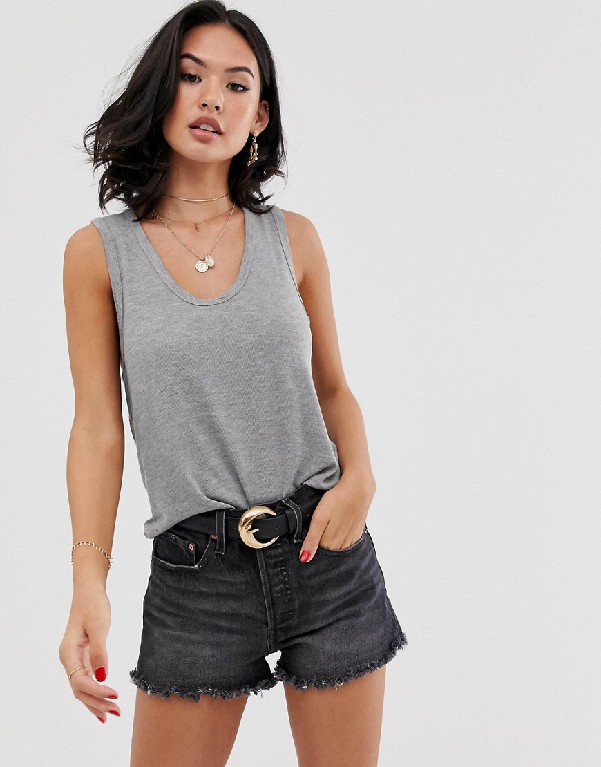 We The Free by Free People - Take the Plunge - Tanktop-Grijs