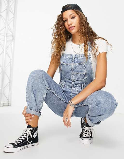 We The Free by Free People ziggy denim overall overalls in powder