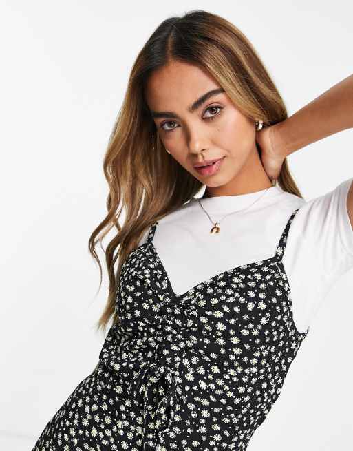 Black Girl Logo Print Mini Camisole Dress – remulia