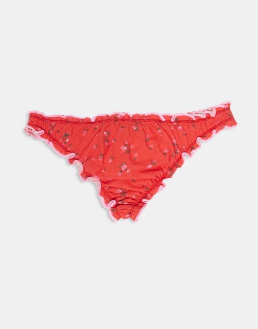 Wednesday's Girl 3 pack briefs in floral print