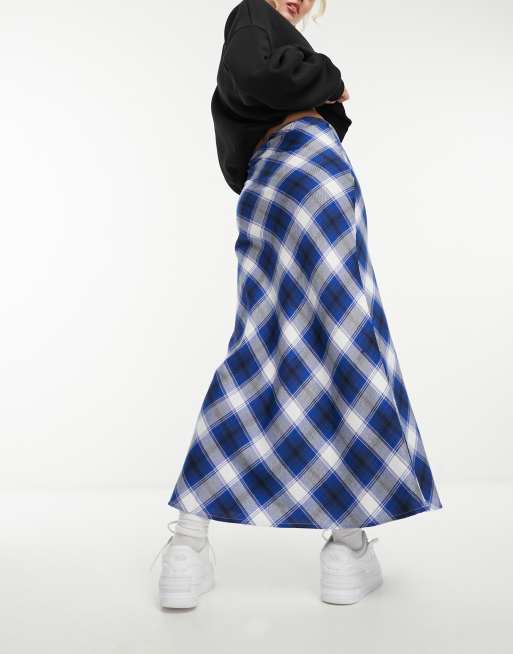 Bias cut tartan skirt sale