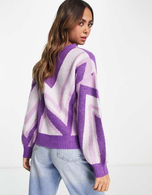 printed oversized sweater