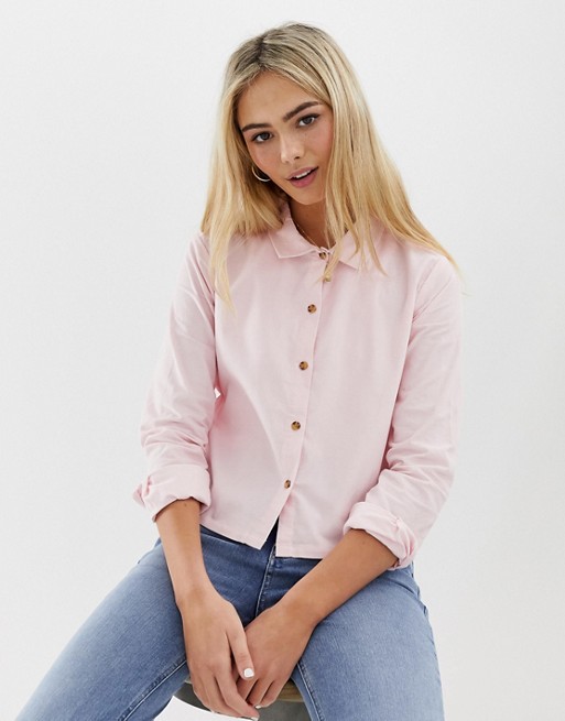 Wednesday's Girl button down shirt in fine cord | ASOS
