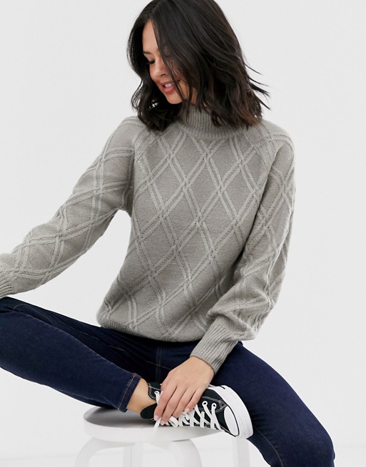 Wednesday's Girl cable knit oversized jumper