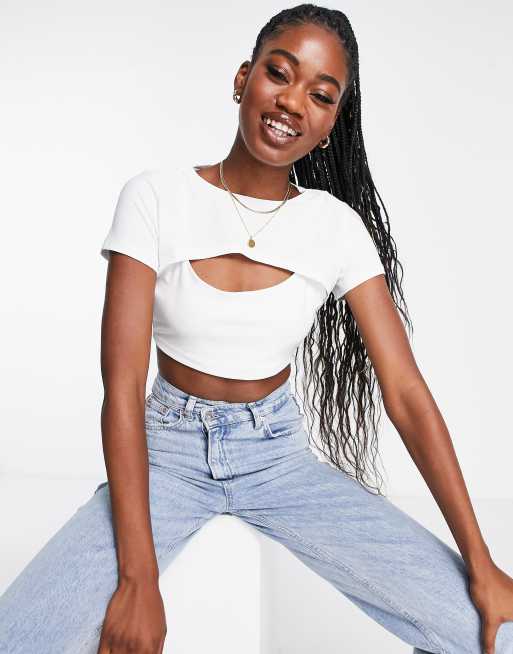 Wednesday's Girl cami layered crop top | ASOS