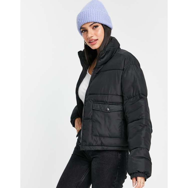 Girls black shop padded jacket