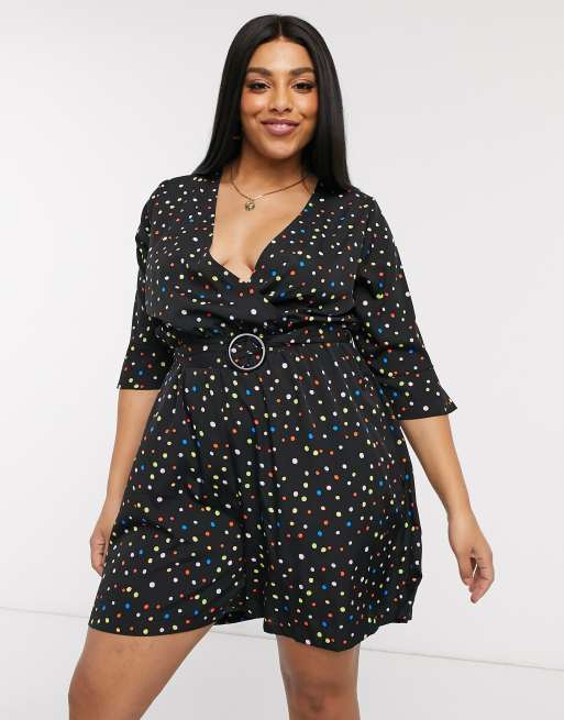 Forever 21 polka hot sale dot wrap dress