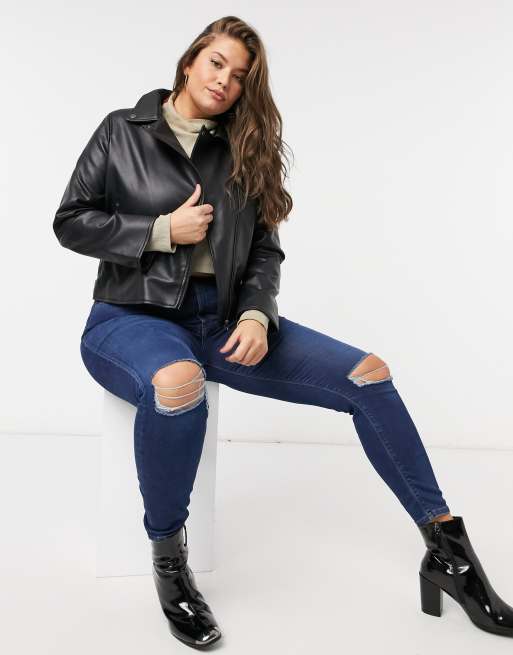 Leather jacket shop for curvy ladies