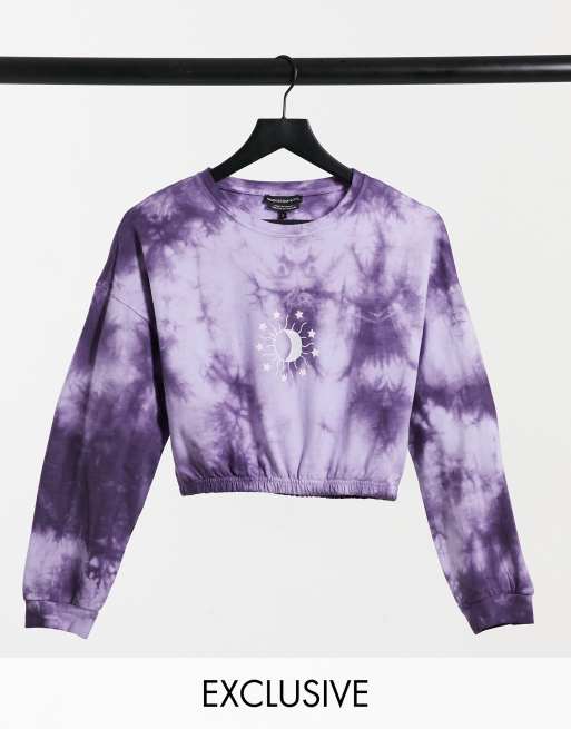 Cropped sweatshirt best sale tie dye