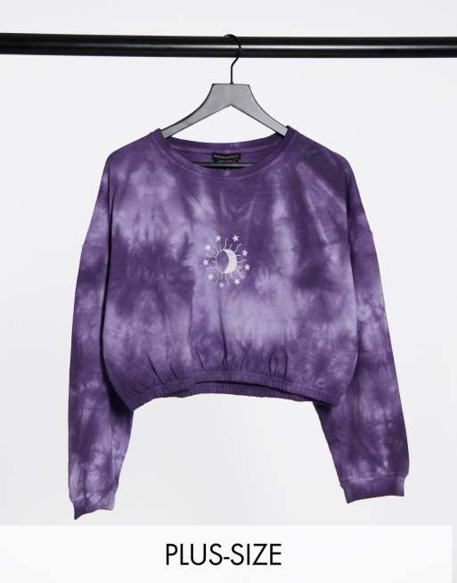 Wednesday's Girl Curve coordinating cropped sweatshirt with celestial ...