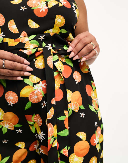 Fruit print jumpsuit deals