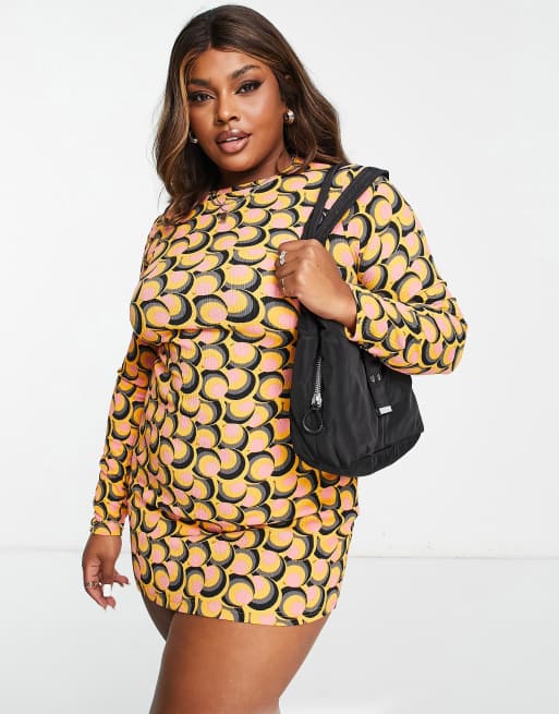 Long sleeve leopard print bodycon dress sale