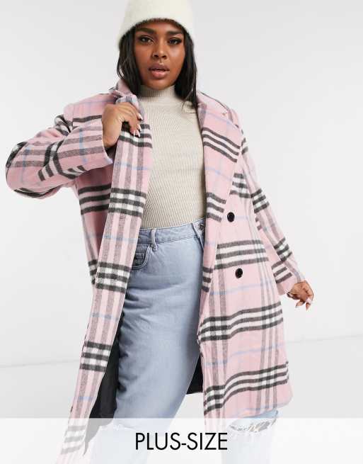 Plus size store check coat