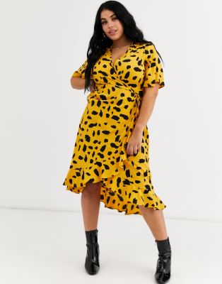 dalmatian wrap dress