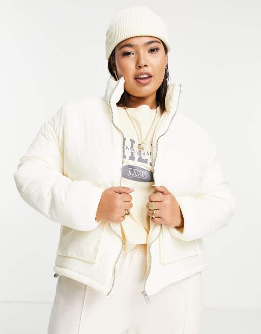 Wednesday's Girl Curve oversized jacket with pockets ASOS