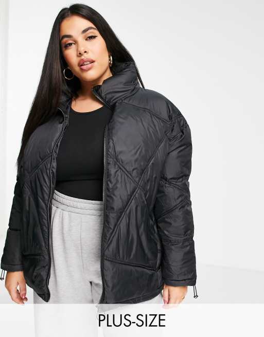 Wednesday's Girl Curve oversized quilted jacket | ASOS