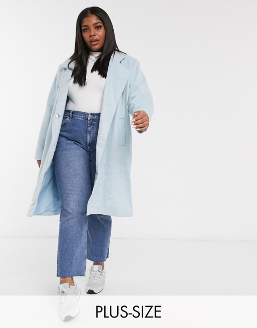 Wednesday's Girl Curve tailored coat in pastel