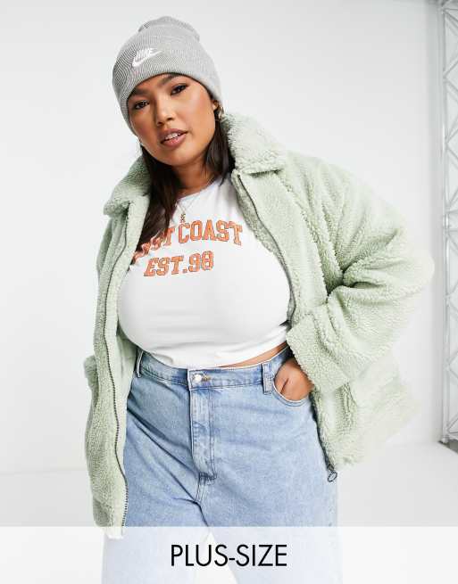 Asos curve hot sale teddy coat