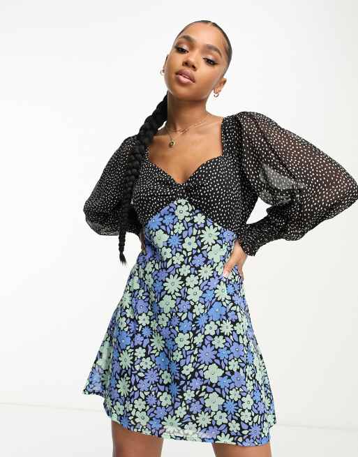 Multi polka sale dot dress