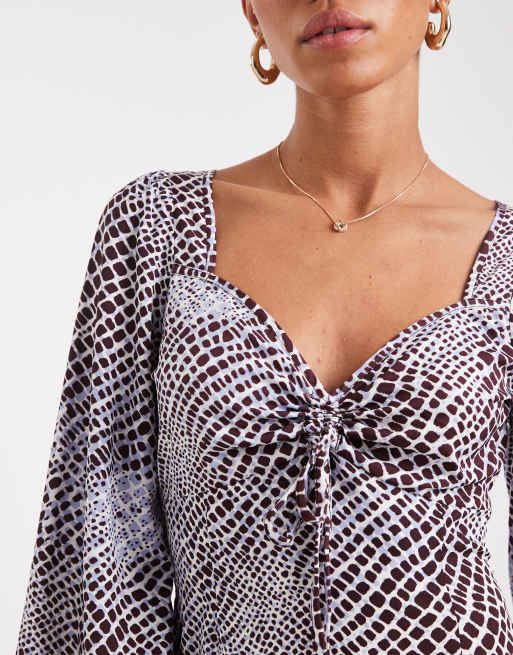 blue striped dress h&m Lulu B Blue Snake Cha Cha Dress