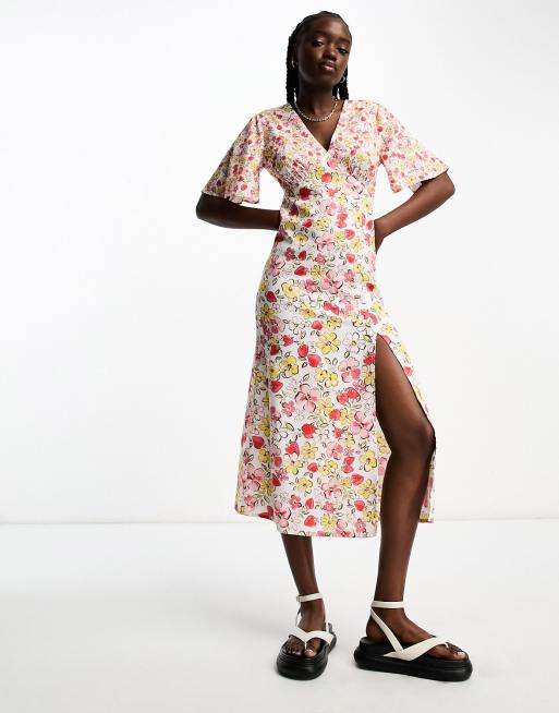 Floral midaxi hot sale dress