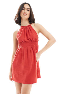 Wednesday's Girl Halter Cami Mini Dress
