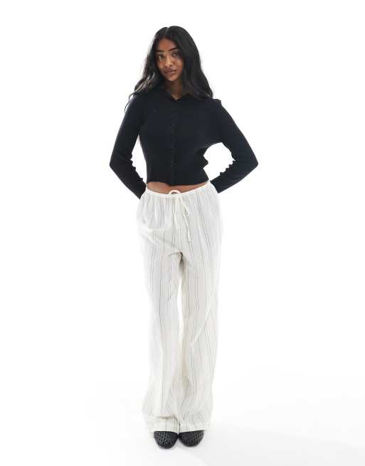 Wednesday's Girl hooded button up knit cardigan in black - part of a set