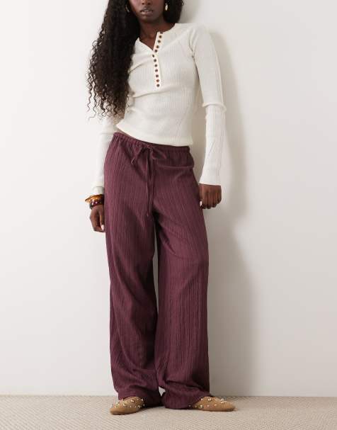Wednesday's Girl Hose mit weitem Bein in Huckberry - view 1